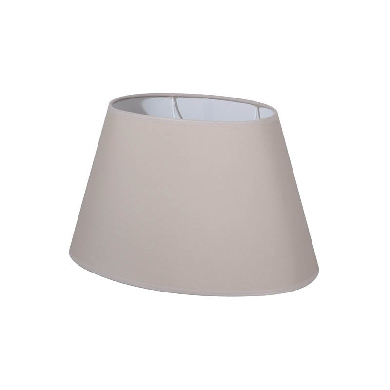 Abat-jour Ovale Rose En Tissu Doublé Velours - 23x18,5x13 Cm - Pour Lampe De Table E27, Décoration Chambre, Salon