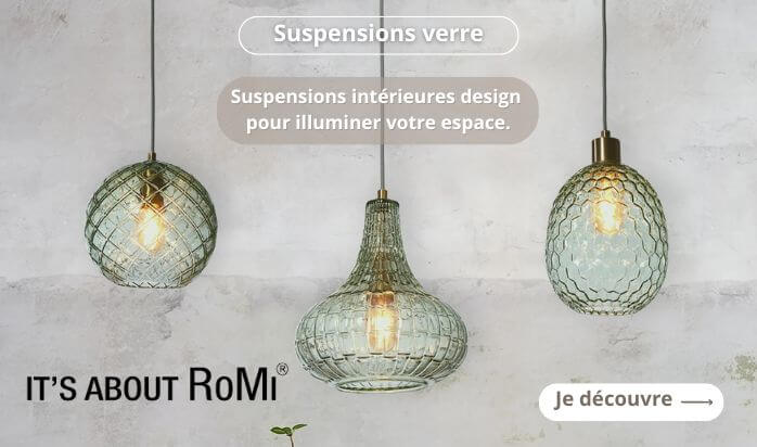 suspension en verre